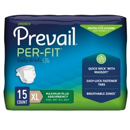 [FIQ-PF-014/1] Unisex Adult Incontinence Brief Prevail® Per-Fit® X-Large Disposable Heavy Absorbency