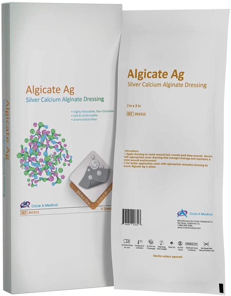 Algicell Ag Calcium Alginate Dressing with Antimicrobial Silver